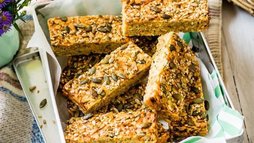 Cheese and Chive Flapjacks
